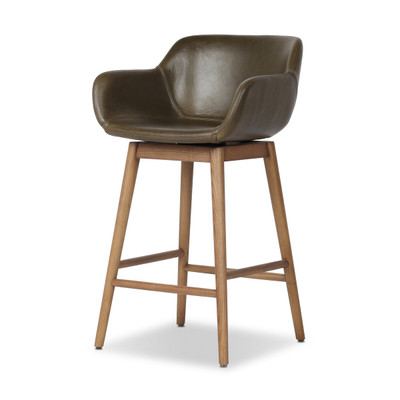 Four Hands Hannah Swivel Counter Stool - Dulane Moss