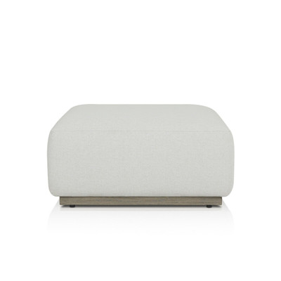 Four Hands Lenox Outdoor Ottoman Piece - Washed Brown