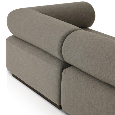 Four Hands Lenox Outdoor 3Pc Sectional w/Ottoman - Stained Saddle Brown