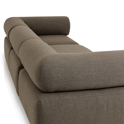 Four Hands Lenox Outdoor 5Pc Sectional - Stained Saddle Brown