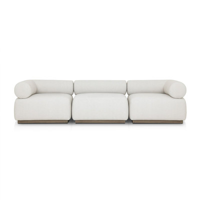 Four Hands Lenox Outdoor 3Pc Sectional - Washed Brown
