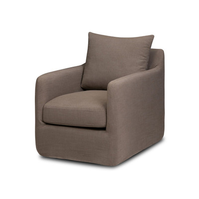Four Hands Banks Swivel Chair - Savoy Coffee