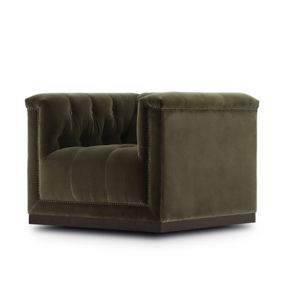 Four Hands Maxx Swivel Chair - Surrey Olive
