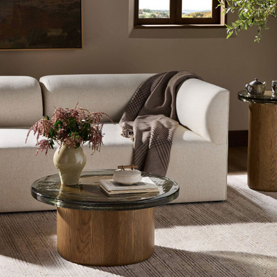 Four Hands Shira Coffee Table - Light Brown Oak