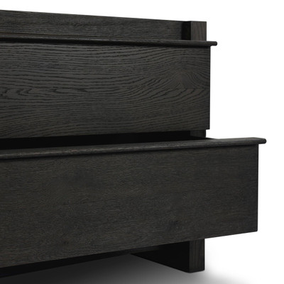 Four Hands Aramis Nightstand - Smoked Black Oak Resawn