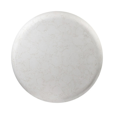 Four Hands Imogene Round Outdoor Coffee Table - Aged White Concrete
