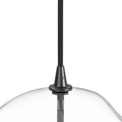 Four Hands Glass Globe 300 Pendant - Black Gunmetal