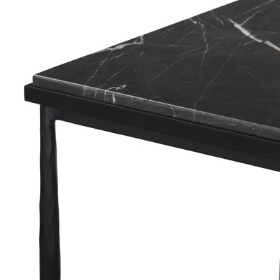 Four Hands Babylon End Table - Grey Italian Marble