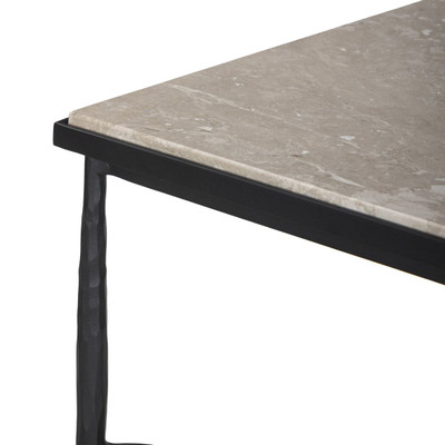 Four Hands Babylon End Table - Lunar Marble