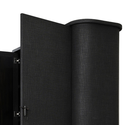 Four Hands Berlin Cabinet - Black Linen