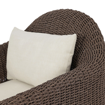 Four Hands Doane Outdoor Chair - Dark Textured Woven