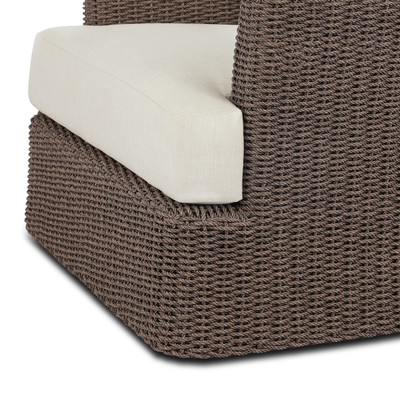 Four Hands Doane Outdoor Chair - Dark Textured Woven