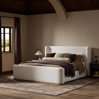 Four Hands Fane Queen Bed - Crypton Nomad Snow