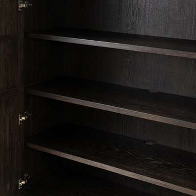 Four Hands Alessio Cabinet - Smoked Black