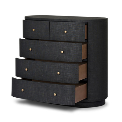 Four Hands Amelia Chest - Black Linen
