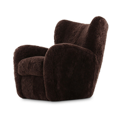 Four Hands Amelie Chair - Cocoa Shearling