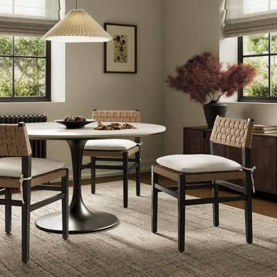 Four Hands Hamlin Dining Chair with Cushion - Dover Crescent