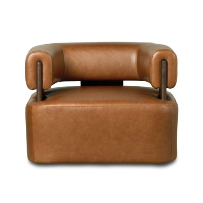 Four Hands Ward Swivel Chair - Sonoma Chestnut