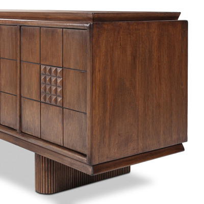 Four Hands Lyle Media Console - Rust Rubberwood