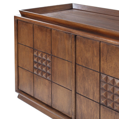 Four Hands Lyle Media Console - Rust Rubberwood