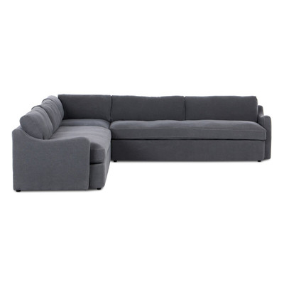 Four Hands Aurelia 3PC Sectional - 124" - Broadway Denim
