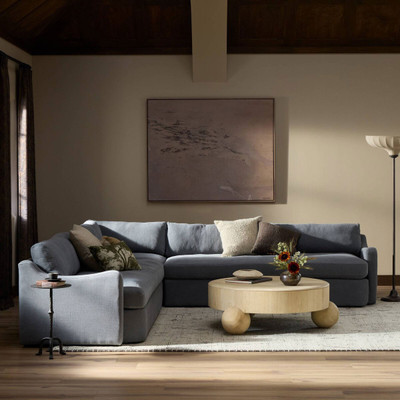 Four Hands Aurelia 3PC Sectional - 124" - Broadway Denim