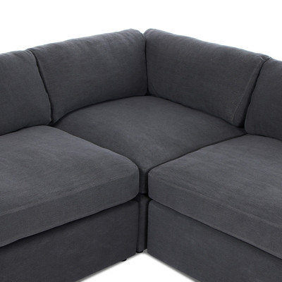 Four Hands Aurelia 3PC Sectional - 124" - Broadway Denim