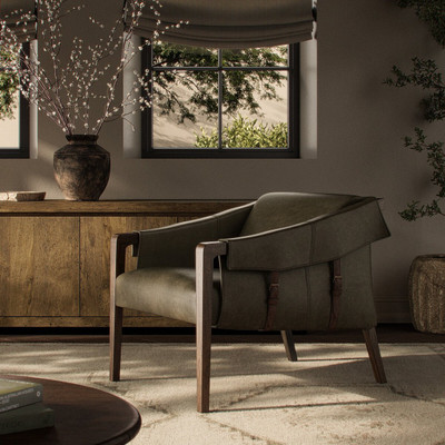 Four Hands Bauer Chair - Dulane Moss