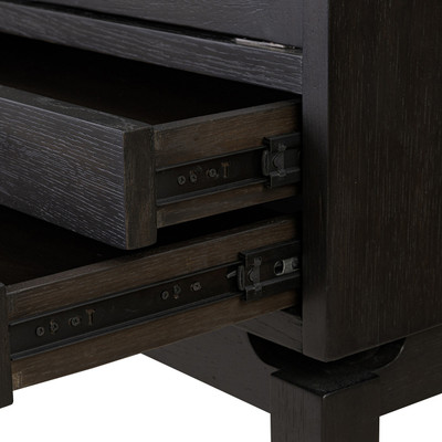 Four Hands Bergstrom Cabinet - Smoked Black