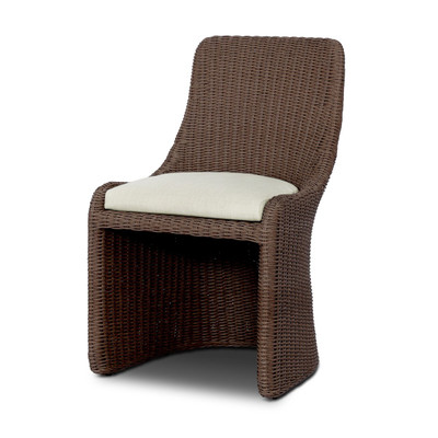 Four Hands Blaire Outdoor Dining Chair - Vergo Cream - Tanned Weave
