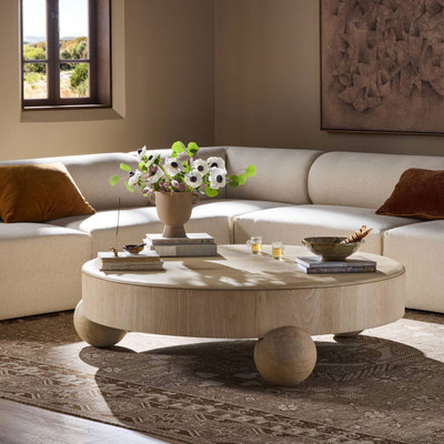 Four Hands Raul Coffee Table 54" - American White Oak Veneer