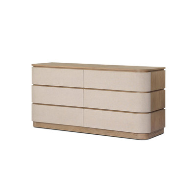 Four Hands Mariella 6 Drawer Dresser - Beige Painted Linen