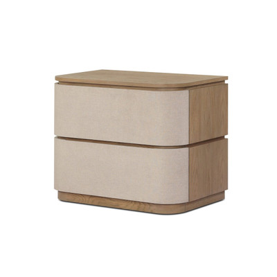 Four Hands Mariella Nightstand - Beige Painted Linen