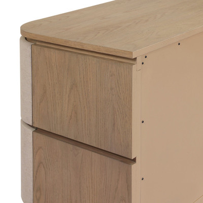 Four Hands Mariella Nightstand - Beige Painted Linen