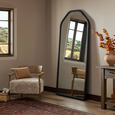 Four Hands Prynne Mirror - Black Aluminum