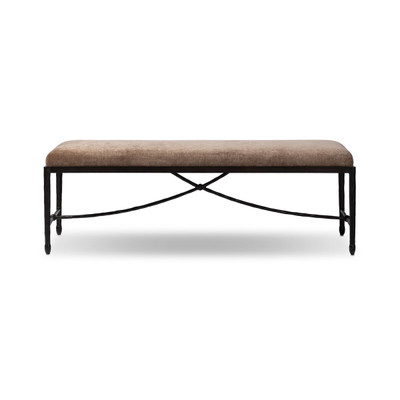 Four Hands Jade Accent Bench - 55" - Altair Mushroom