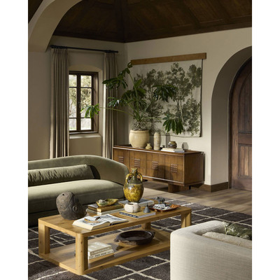Four Hands Juliette Sofa - 99" - Surrey Olive