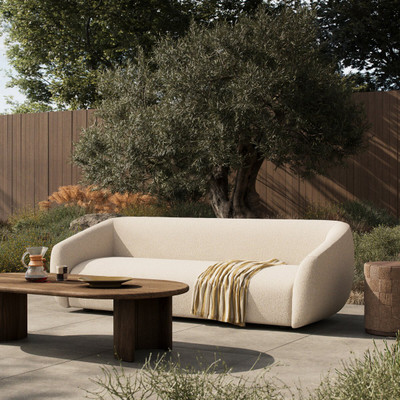 Four Hands Channing Outdoor Sofa - 100'' - Jasper Natural