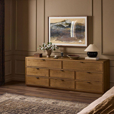 Four Hands Kodo 8 Drawer Dresser - Light Brown Oak