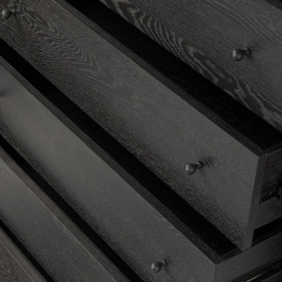 Four Hands Roark Tall Dresser - Ebony Oak