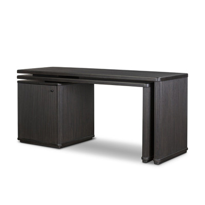 Four Hands Weston Rotating Desk - Black Parawood