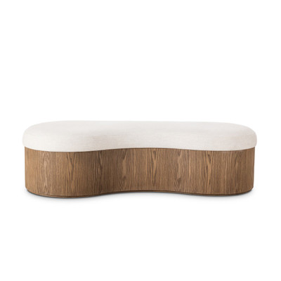 Four Hands Celeste Accent Bench - Crypton Nomad Snow