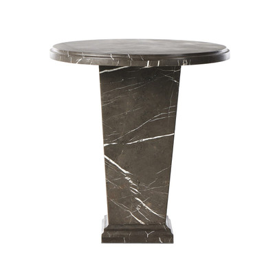 Four Hands Eslo End Table - Marble - Grey Italian Marble