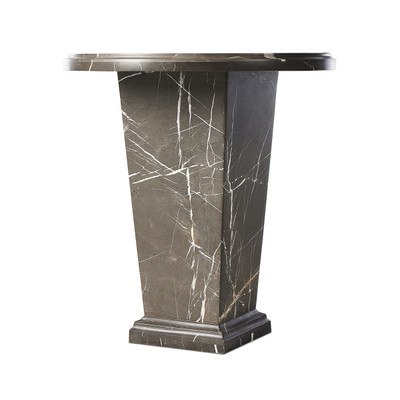 Four Hands Eslo End Table - Marble - Grey Italian Marble