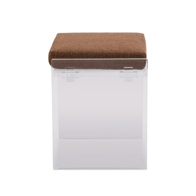 Four Hands Gerrard Accent Stool - Crypton Wayfarer Sienna