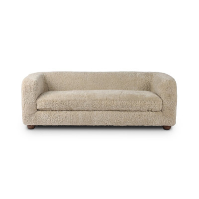 Four Hands Gidget Sofa - 84" - Beige Shearling