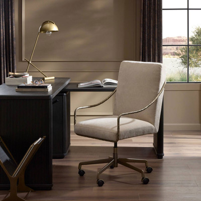 Four Hands Alonzo Desk Chair - Blamont Cream