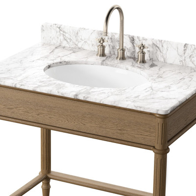 Four Hands Toulouse Washstand - Washed Blonde Oak