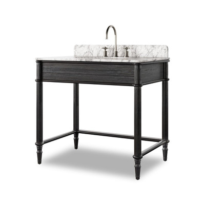 Four Hands Toulouse Washstand - Satin Black Veneer