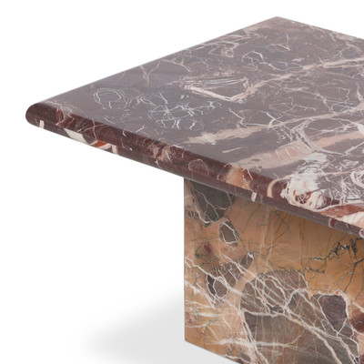 Four Hands Arum Coffee Table - Merlot Marble